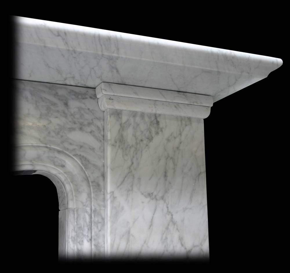 victorian carrara marble chimneypiece