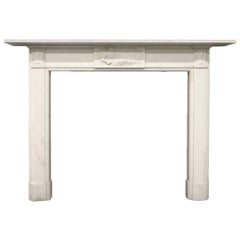 19th Century Georgian Statuary Marble Fire Surround