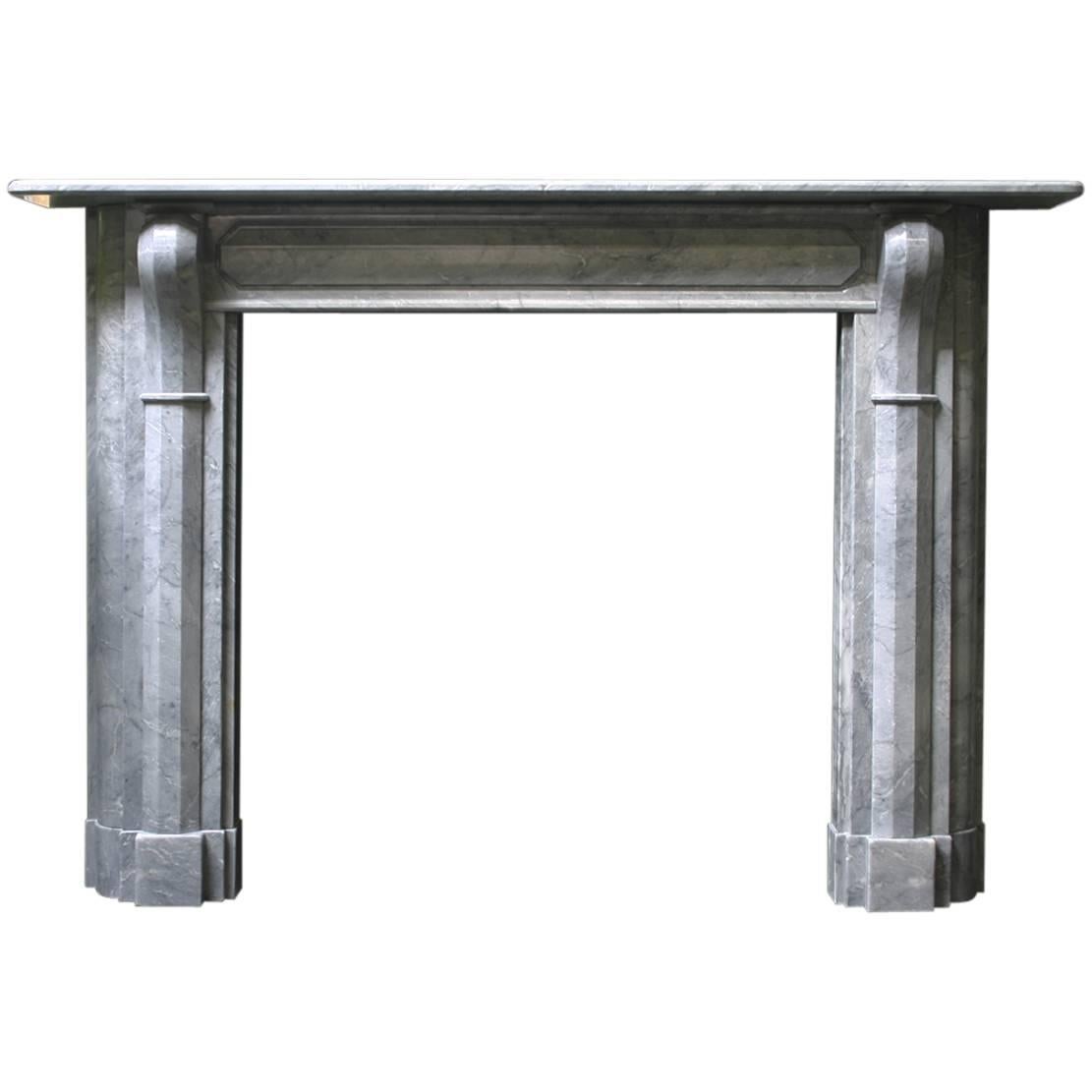 19th Century Regency Grey Marble Fireplace Surround