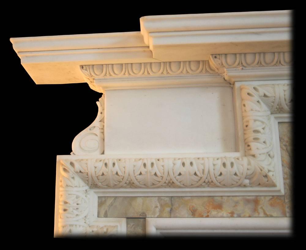 alabaster fireplace