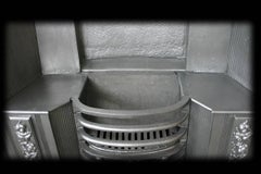 Large 19th Century Regency Cast Iron Fireplace Grate