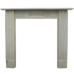 Antique Regency Grey Stone Fireplace Surround