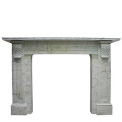 Early 19th Century Regency Carrara Marble Fireplace Surround