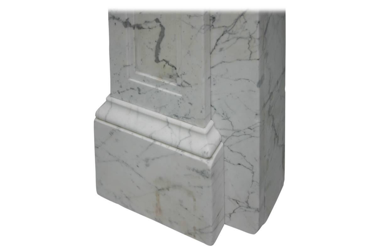 Early 19th Century Regency Carrara Marble Fireplace Surround 2