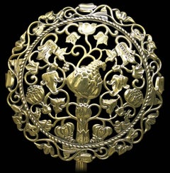 Large Early 20th Century Arts & Crafts Dog Grate