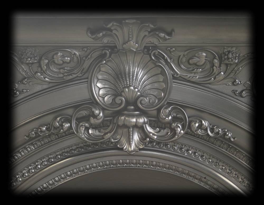 rococo style arched victorian chimneypiece
