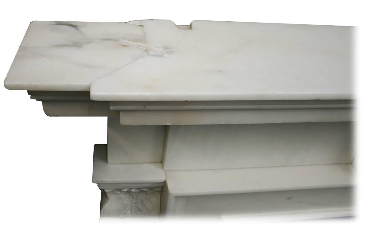 Large 18th Century Statuary Marble Chimneypiece 3