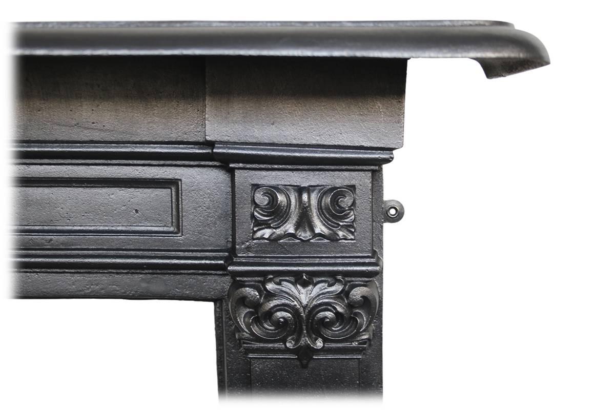 Antique Early Victorian Cast Iron Fireplace Surround In Excellent Condition In Manchester, GB