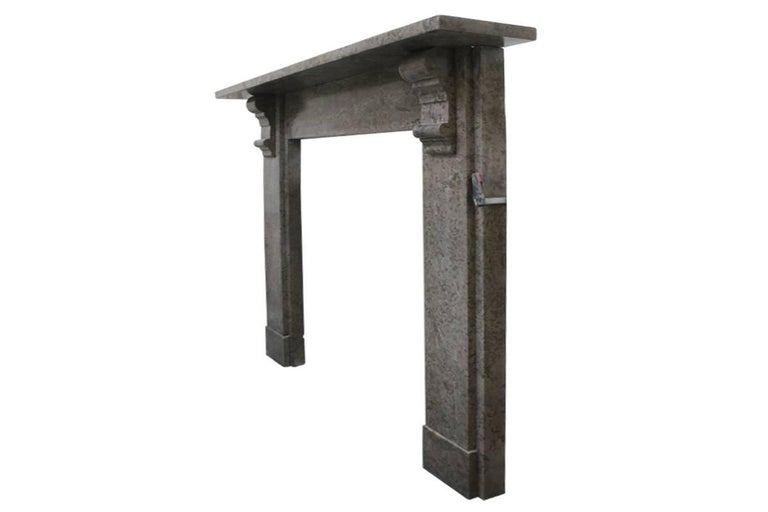 Mid 19th Century Victorian Derbyshire Limestone Fireplace Surround