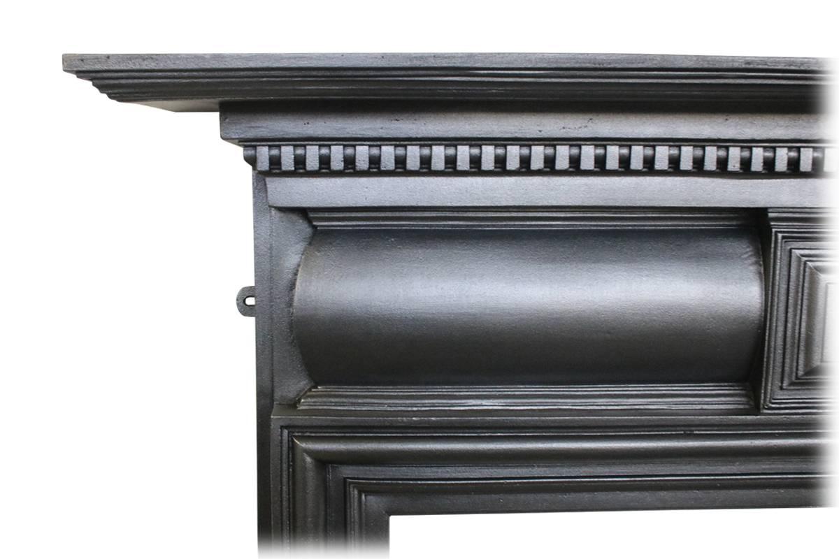 Original Antique 19th Century Coalbrookdale Cast Iron Fireplace Surround In Excellent Condition In Manchester, GB