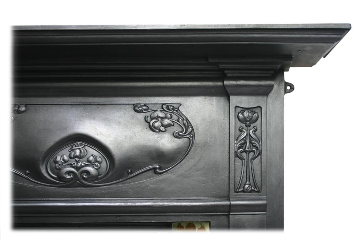 antique metal fireplace