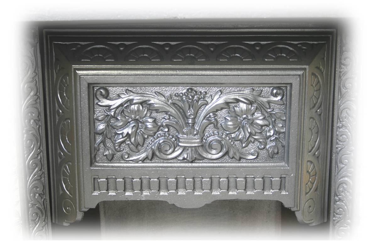 Iron 19th Century Reclaimed Late Victorian Combination Fireplace