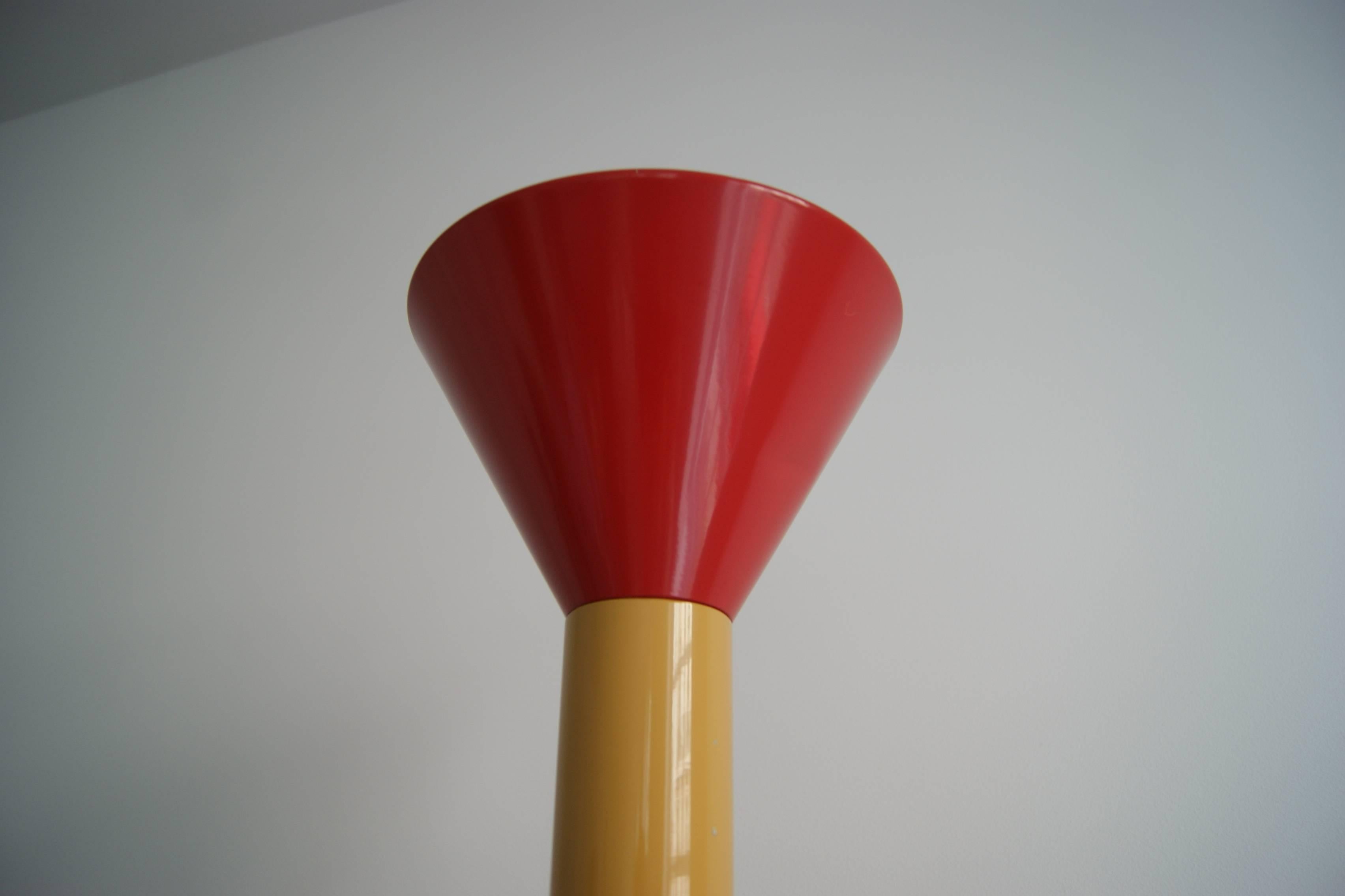 Painted Pair of Callimaco Floor Lamp, Designed by Ettore Sottsass for Artemide For Sale
