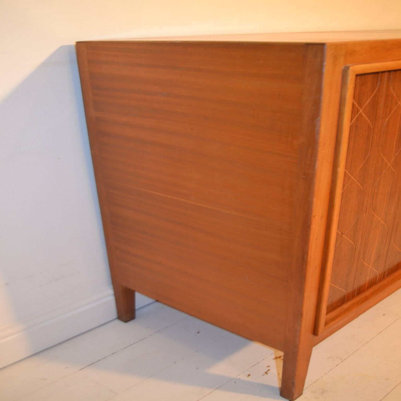 Mid-Century Modern Rosewood & Mahogany Helix Sideboard by Booth & Ledeboer for Gordon Russell