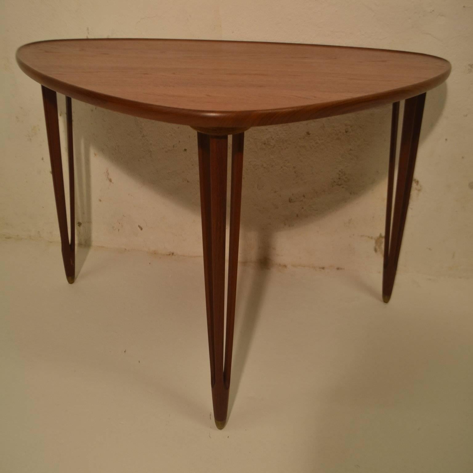 Teak coffee table manufactured by B C Mobler, Denmark.