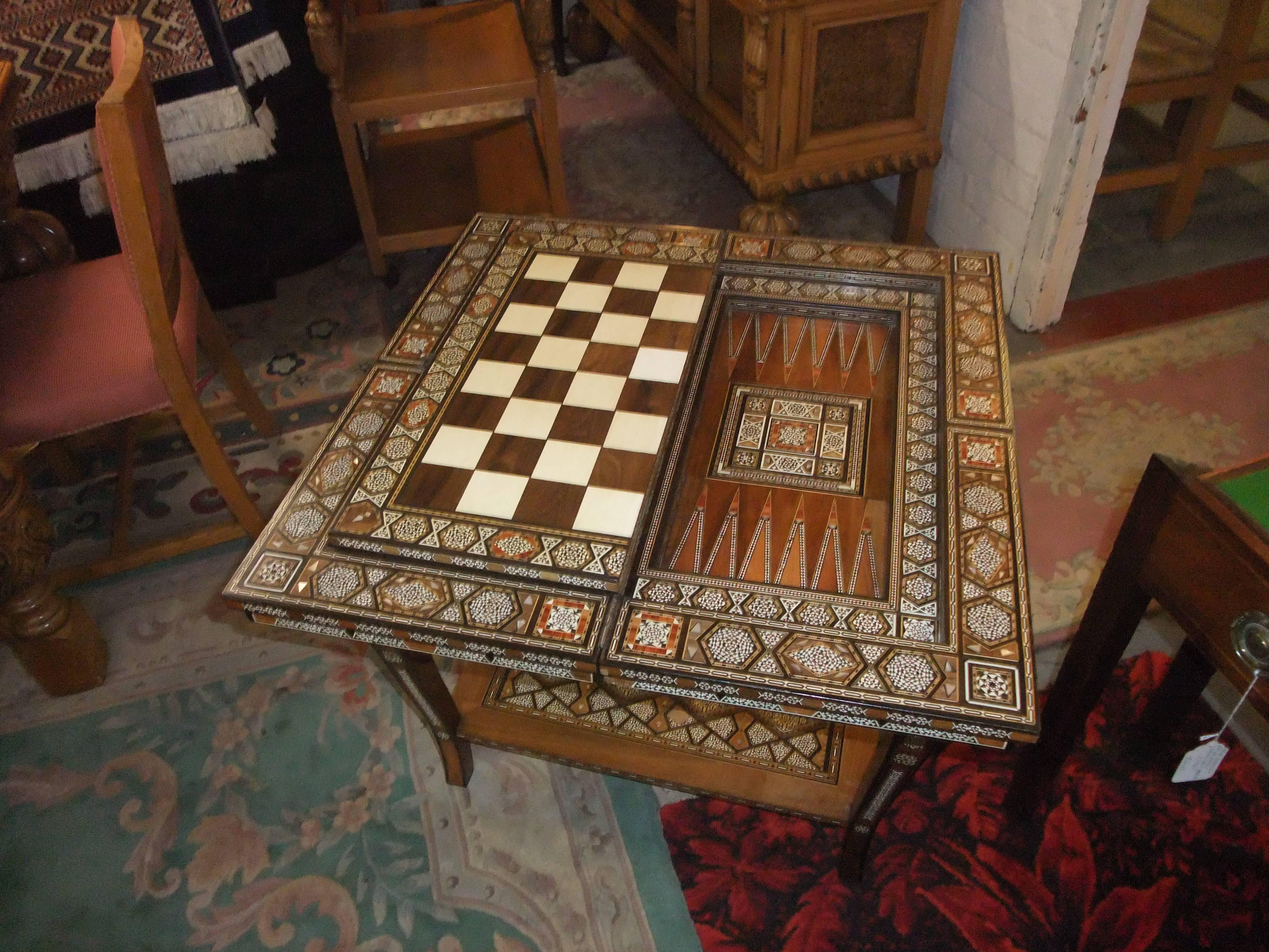 Syrian Damascus Games Table For Sale