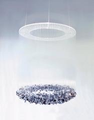 Blue Crystals Transparent Midnight Galaxy Chandelier