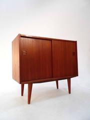Danish Teak Record Cabinet Sideboard or Storage Unit, Midcentury, 1960s