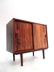 Danish Rosewood Record Cabinet Sideboard Storage Unit Mid-Century, 1960s