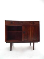 Danish Rosewood Record Cabinet Sideboard Midcentury Storage Unit, 1960s