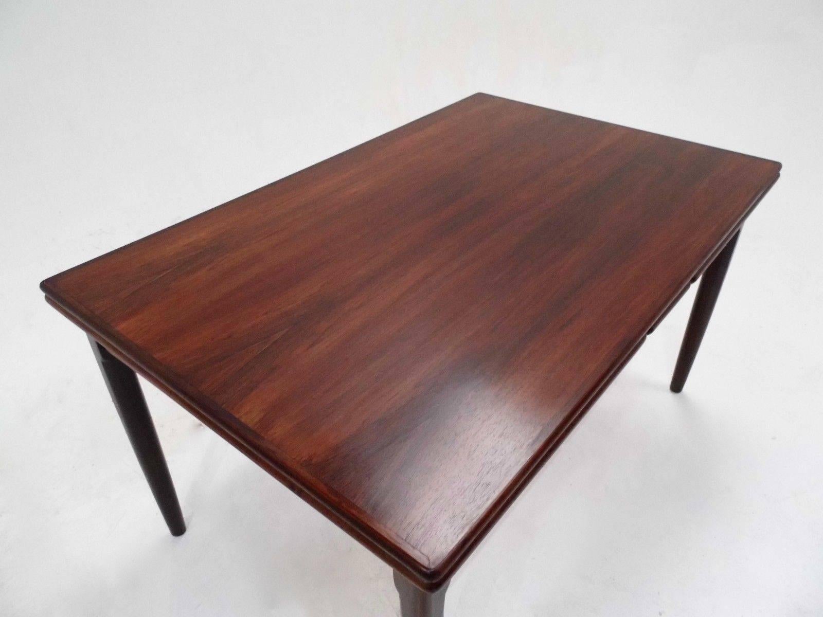 Danish Rosewood Extending Dining Table Mid-Century, 1960s 1