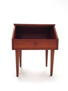 Danish Teak Pair of Bedside Tables Cabinets Midcentury, 1960s