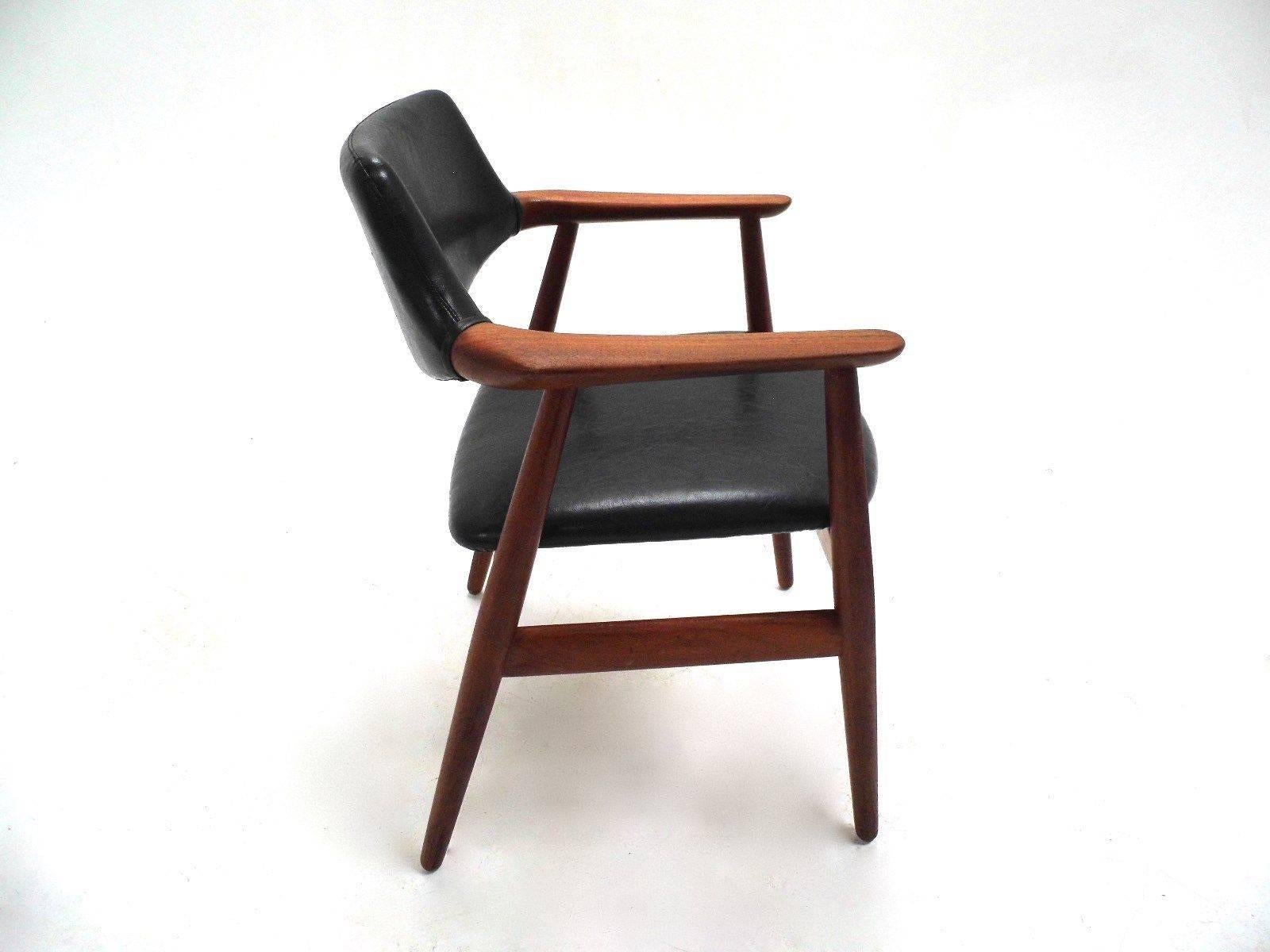 Danish Svend Åge Eriksen Teak Desk Armchair Mid-Century Chair, 1960 4