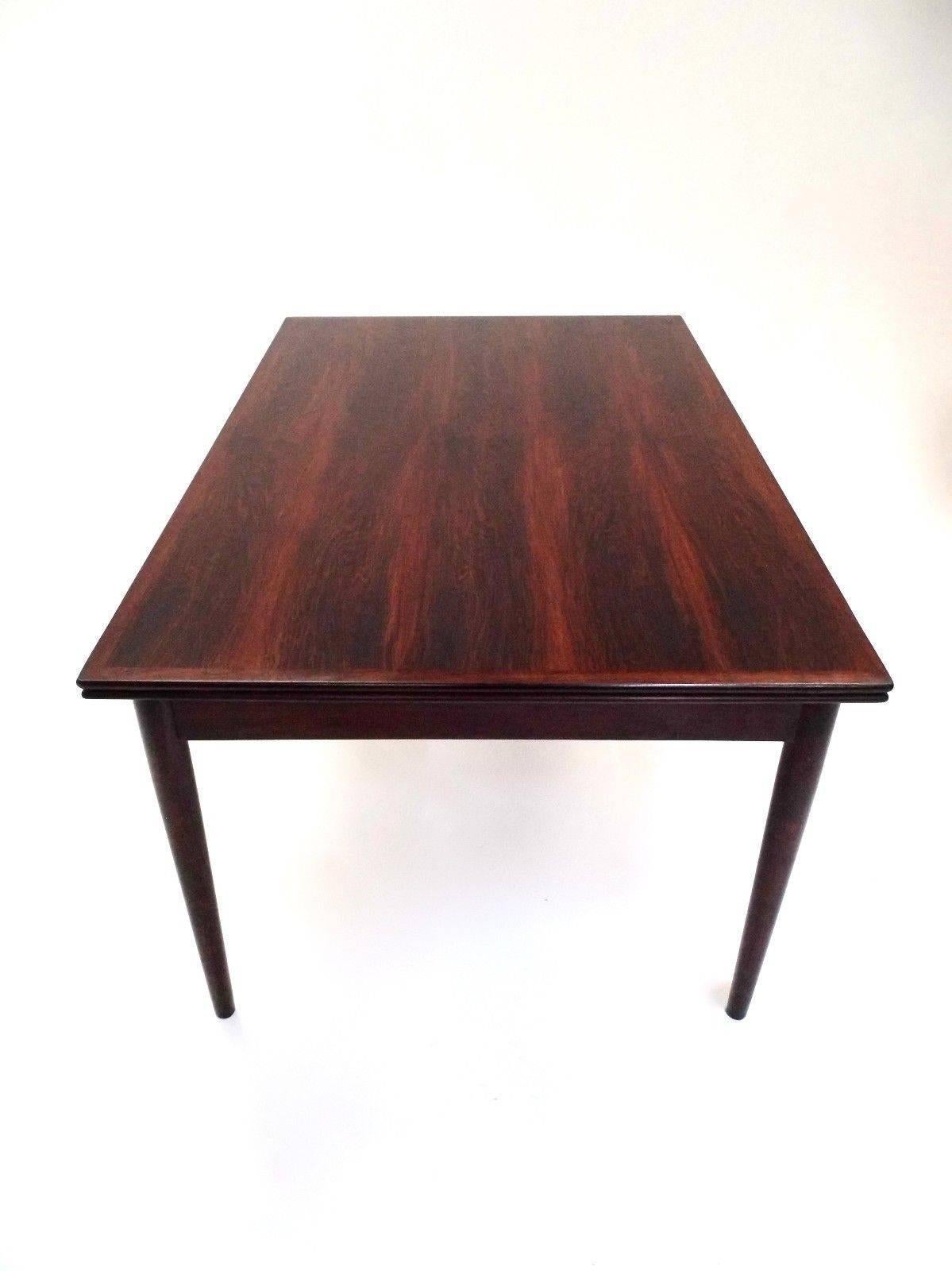 20th Century Danish Rosewood Extending Dining Table Mid-Century, 1960s