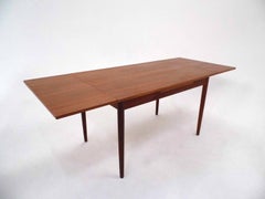 Danish Teak Extending Dining Table Midcentury, 1960s