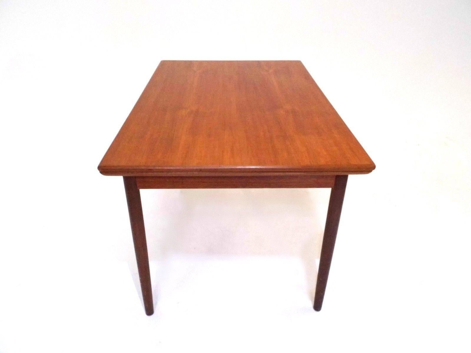 20th Century Danish Teak Extending Dining Table, Midcentury, 1960s