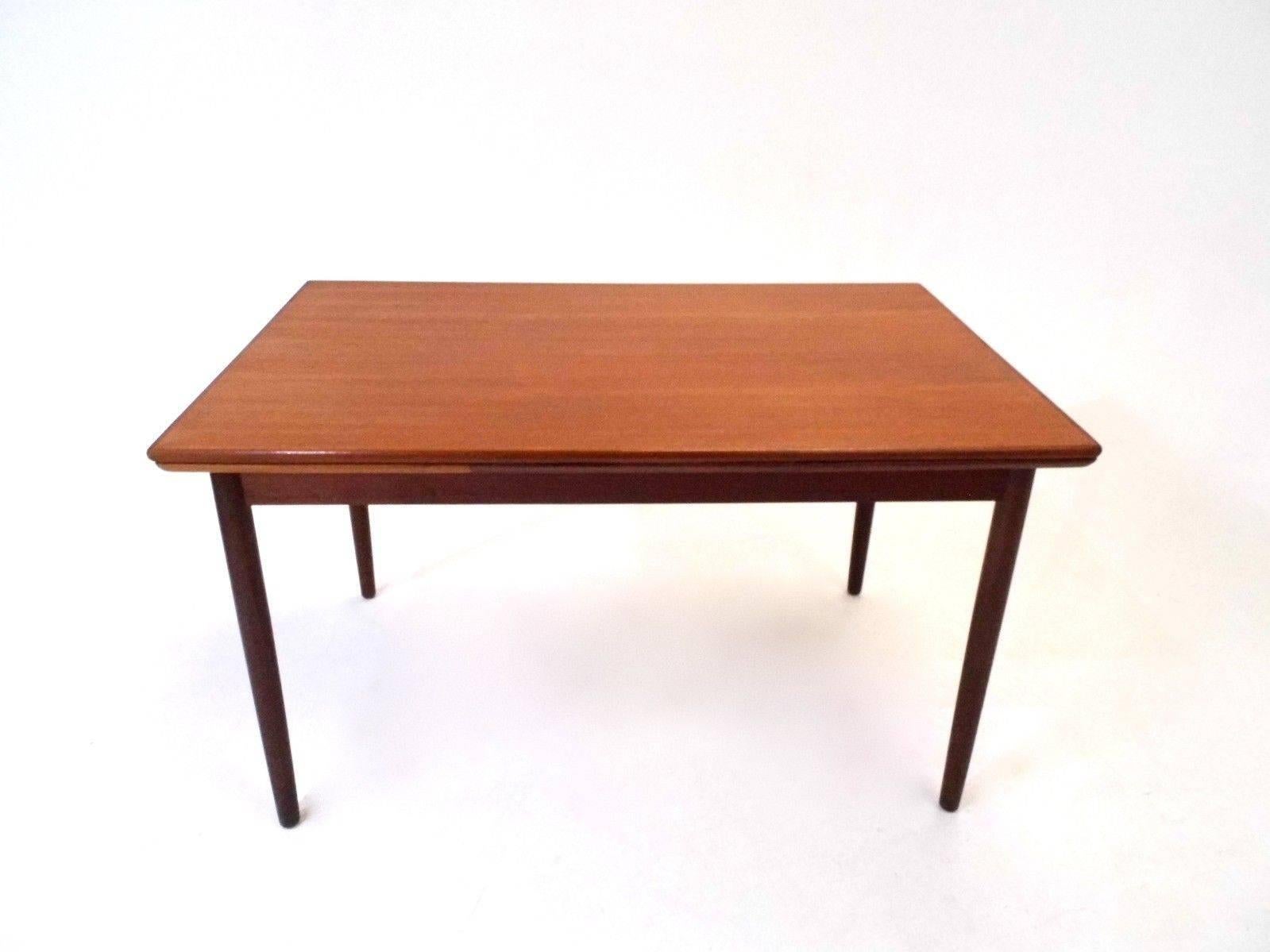 Danish Teak Extending Dining Table, Midcentury, 1960s 1