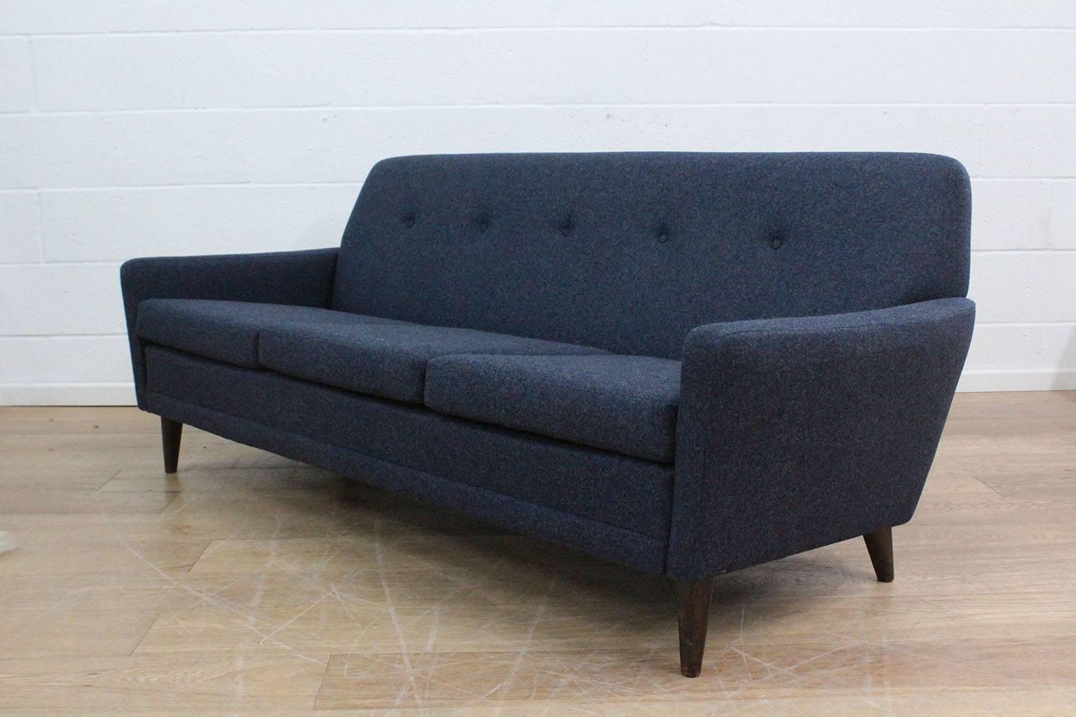 These midcentury DUX-made sofas never disappoint. Clean, simple styling combined with superb comfort make these ideal family couches. The inky blue wool used on Vergil brings this Classic into the 21st century. It’s ready for another 50 years of