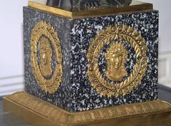 Early 19th Century French Gilt Bronze and Marble Candelabrum