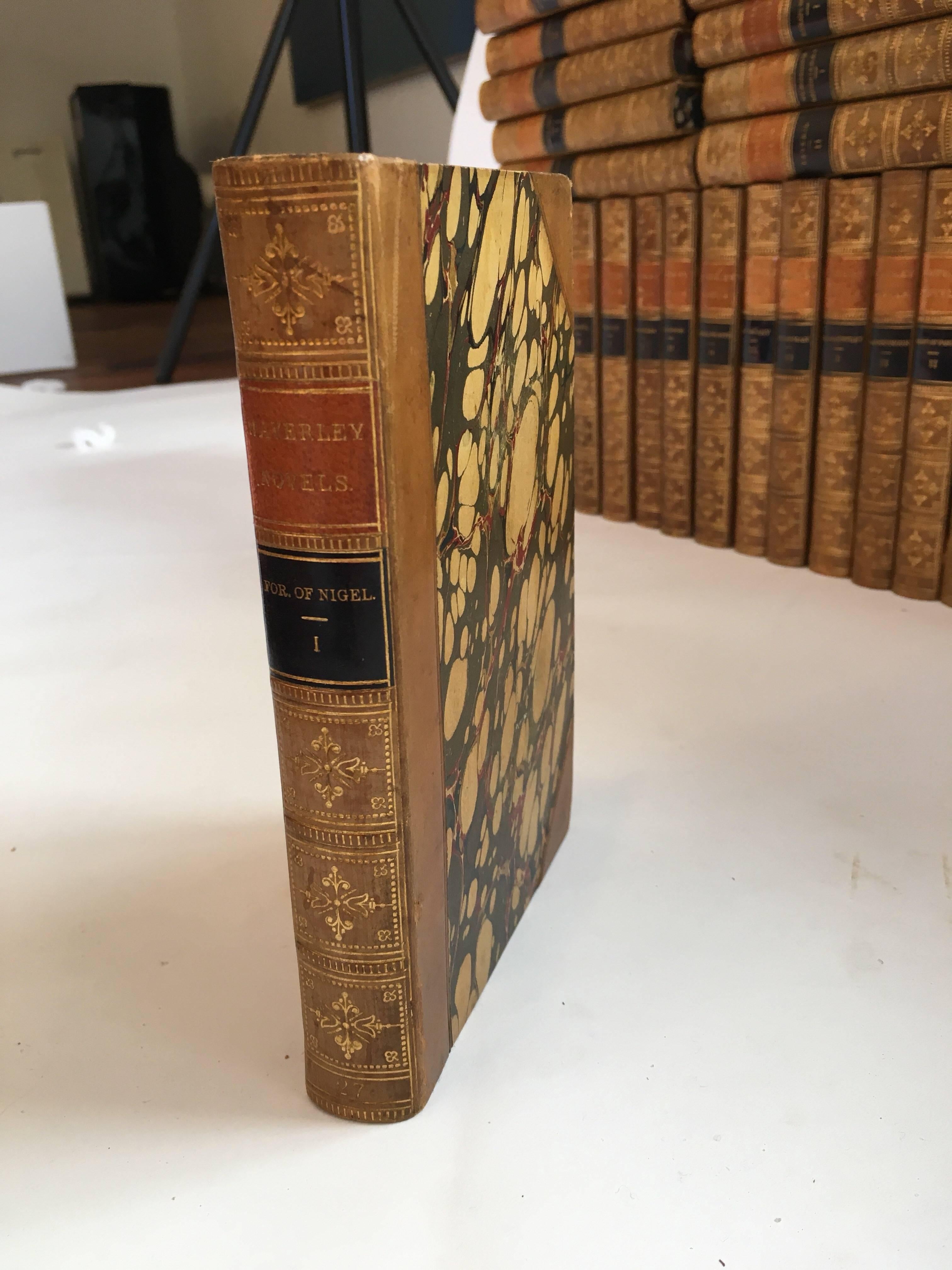 Waverley Novels in 50 Volumes by Sir Walter Scott, Boston, 1857 For Sale 1