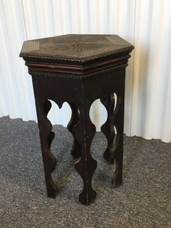 Black Moroccan Style Side Table