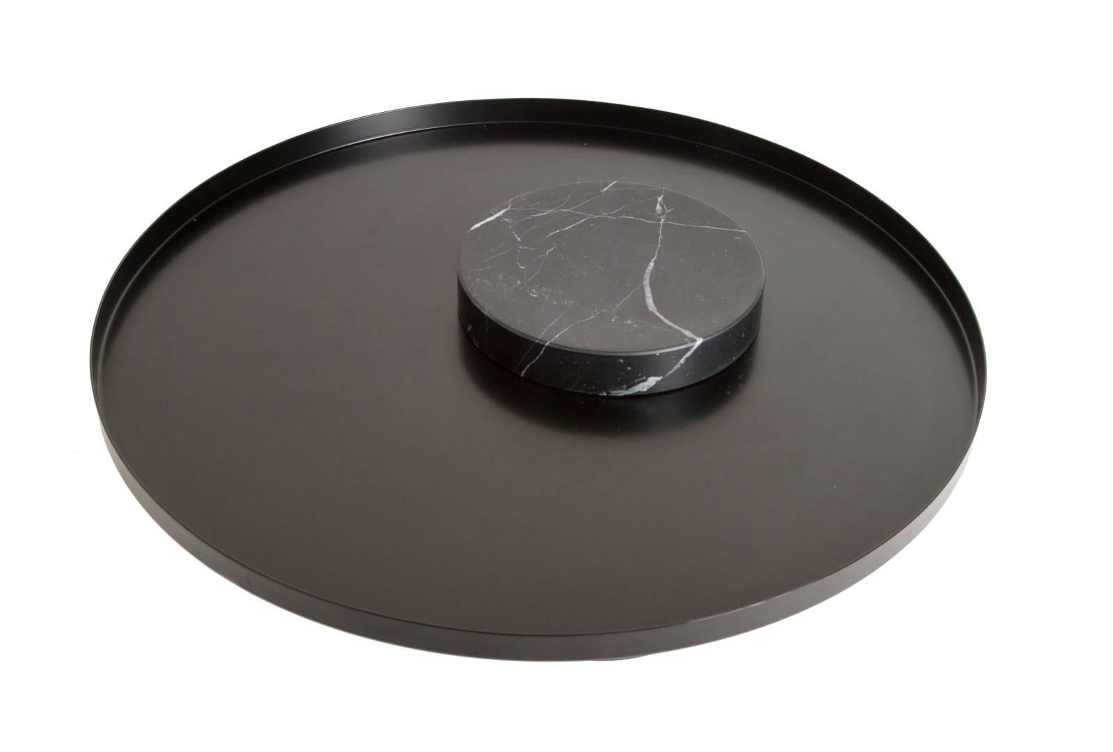 Low Black Marble Table by La Chance 2