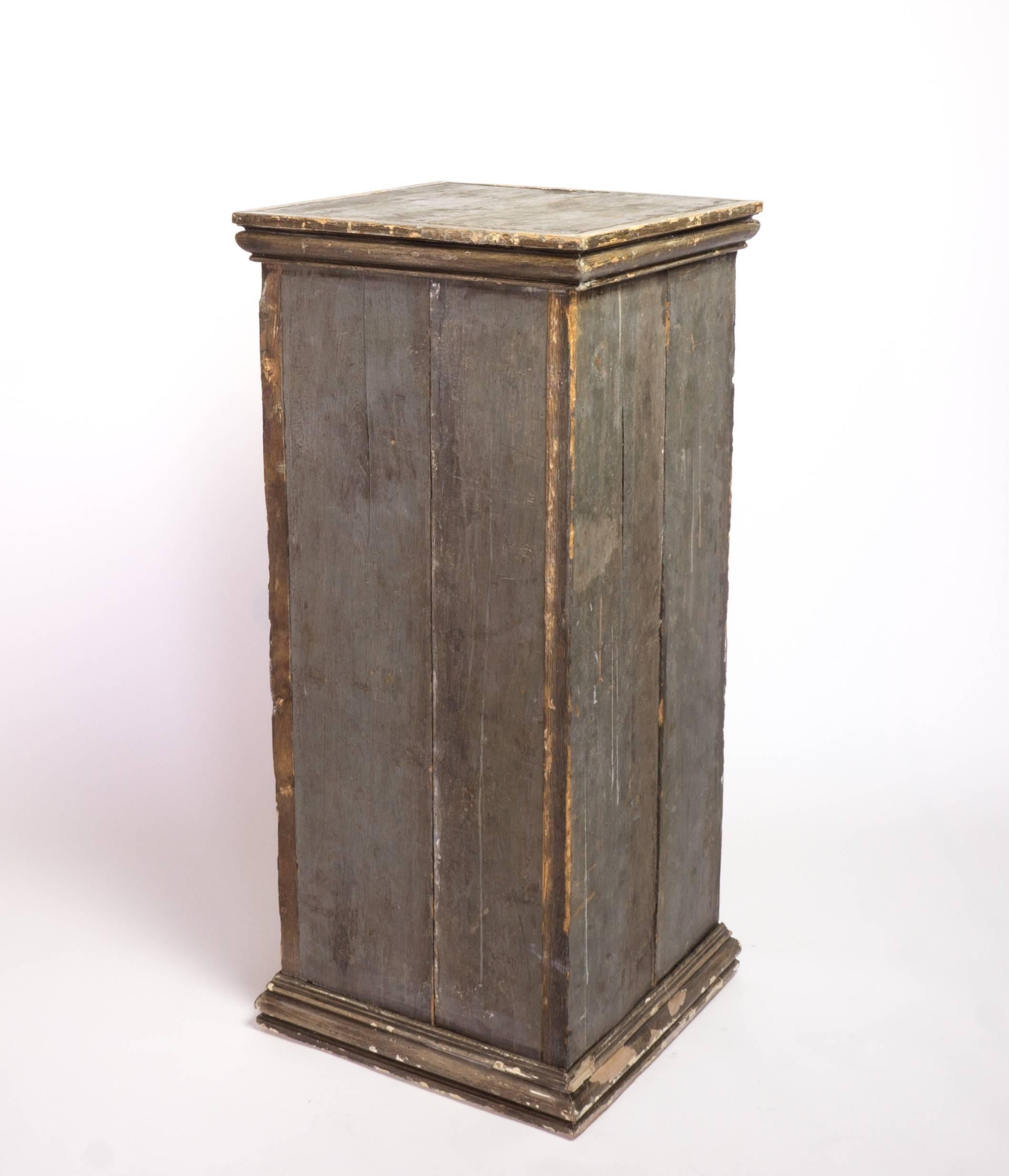 Early 20th Century Wood Painted Pedestal 3