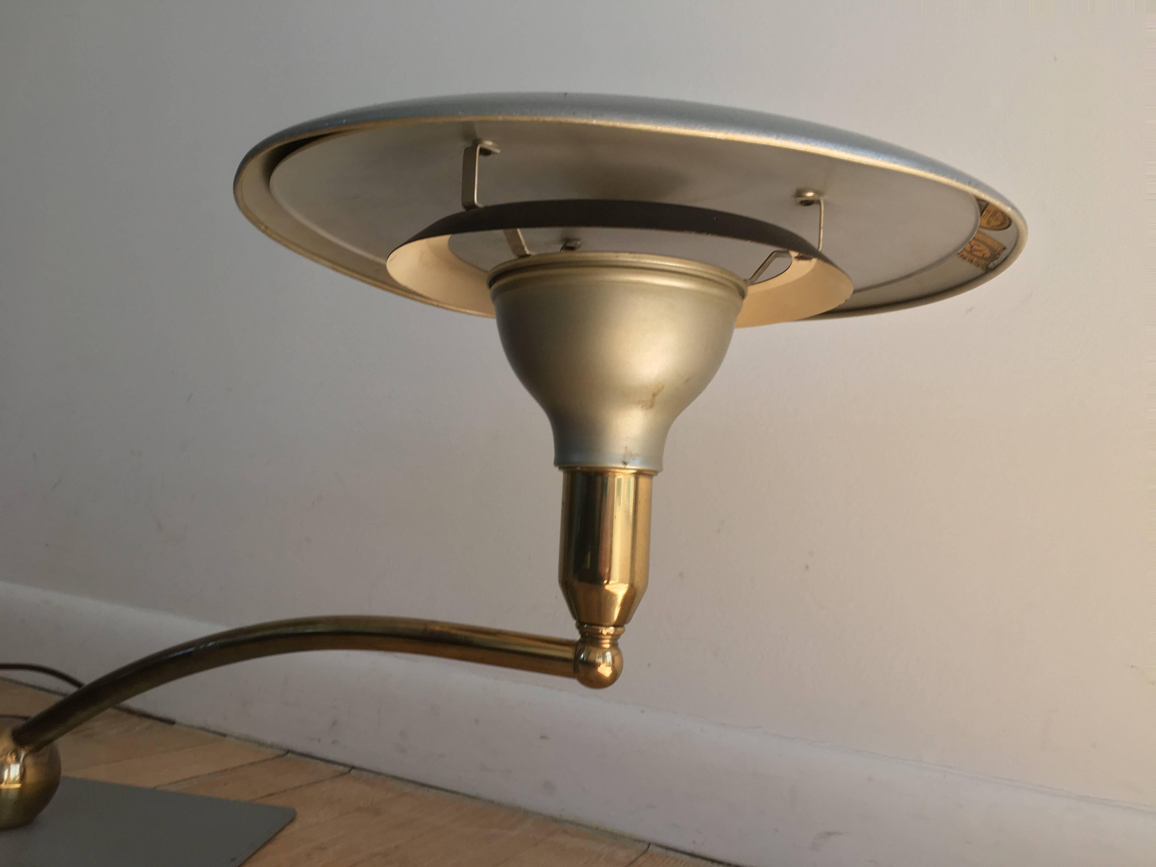 vintage saucer lamp