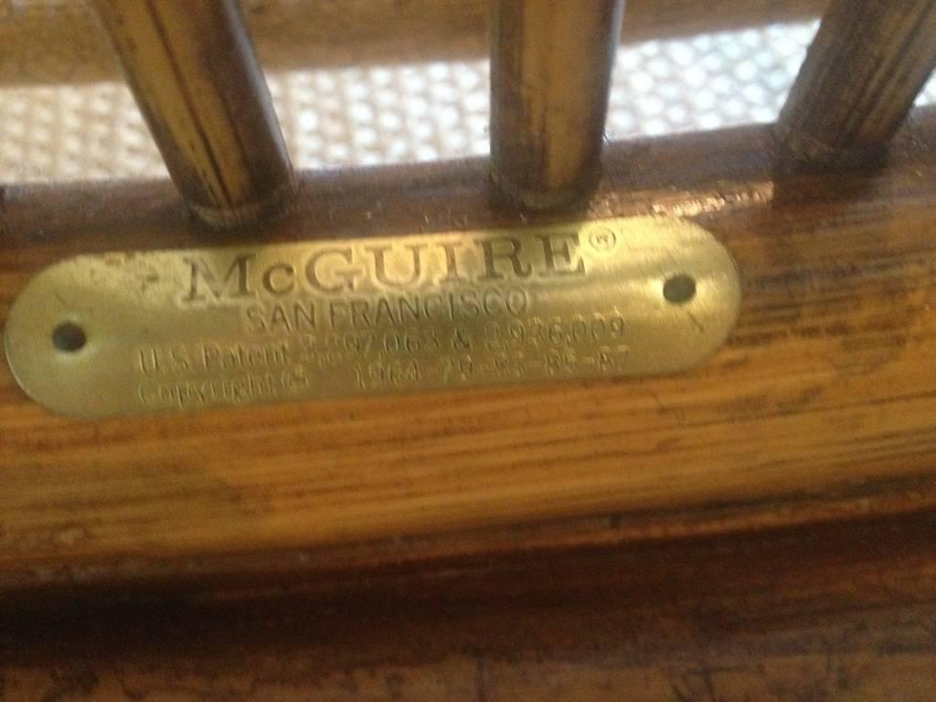 Set of Ten 'Target' Rattan Dining Chairs by McGuire 2