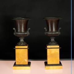 Pair of Medici Miniature Cassolettes, 19th Century