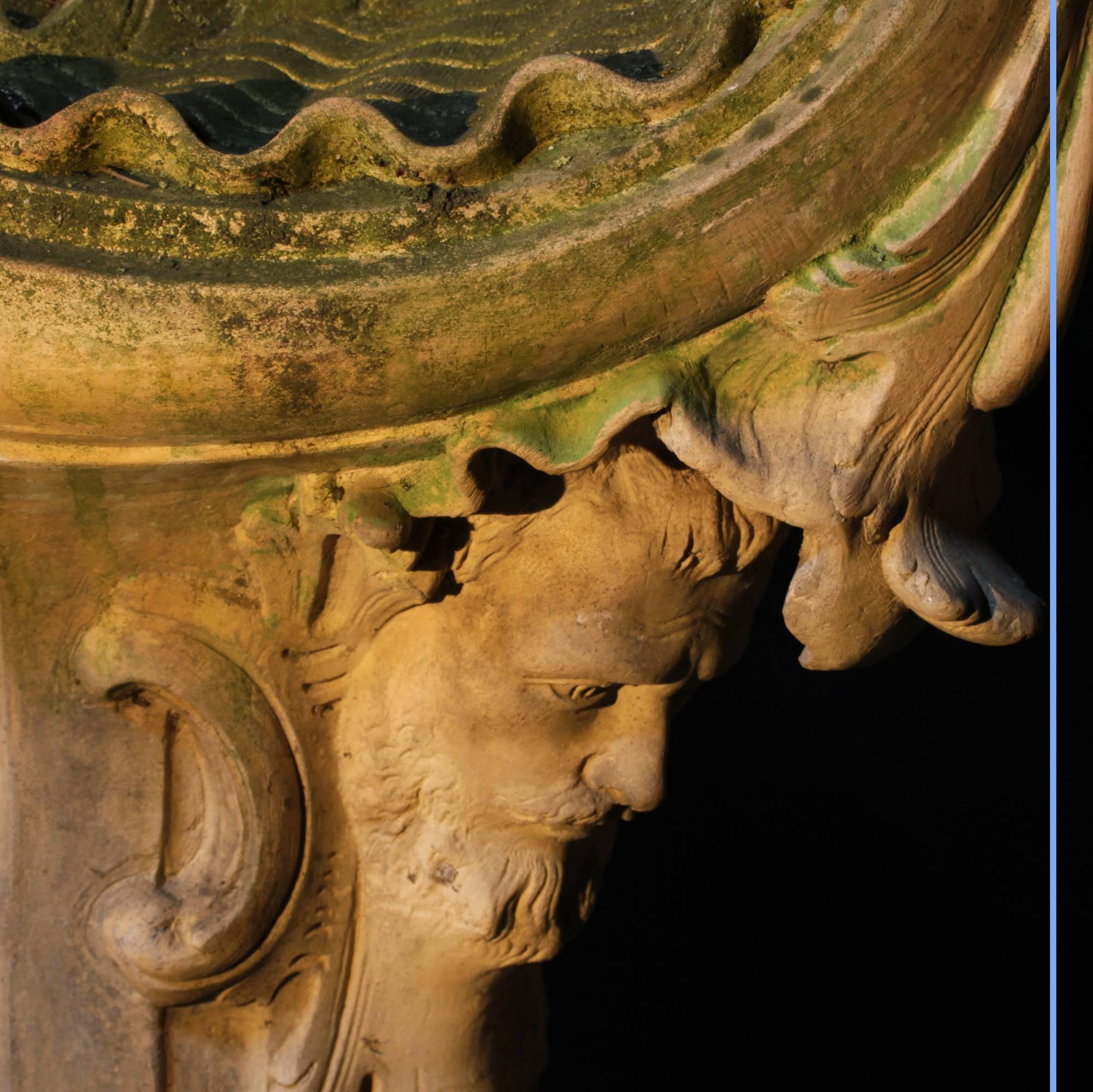 Terracotta Pair of Rococo Style 