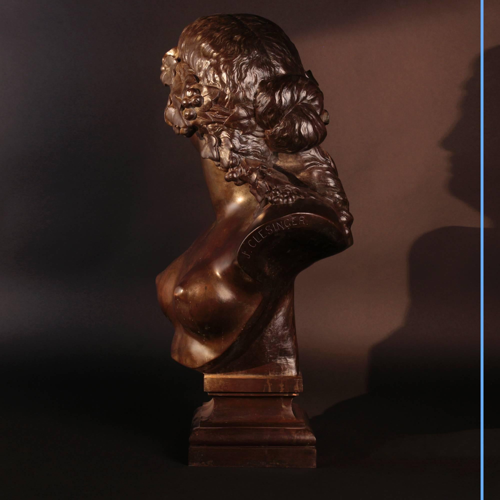 Napoleon III Bust of Ariadne, Jean-Baptiste, Known as Auguste Clésinger, 19th Century For Sale