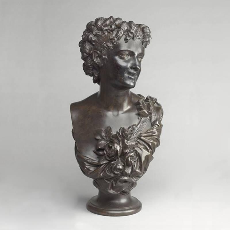 Bust of Ariadne, Jean-Baptiste, Known as Auguste Clésinger, 19th Century For Sale 1