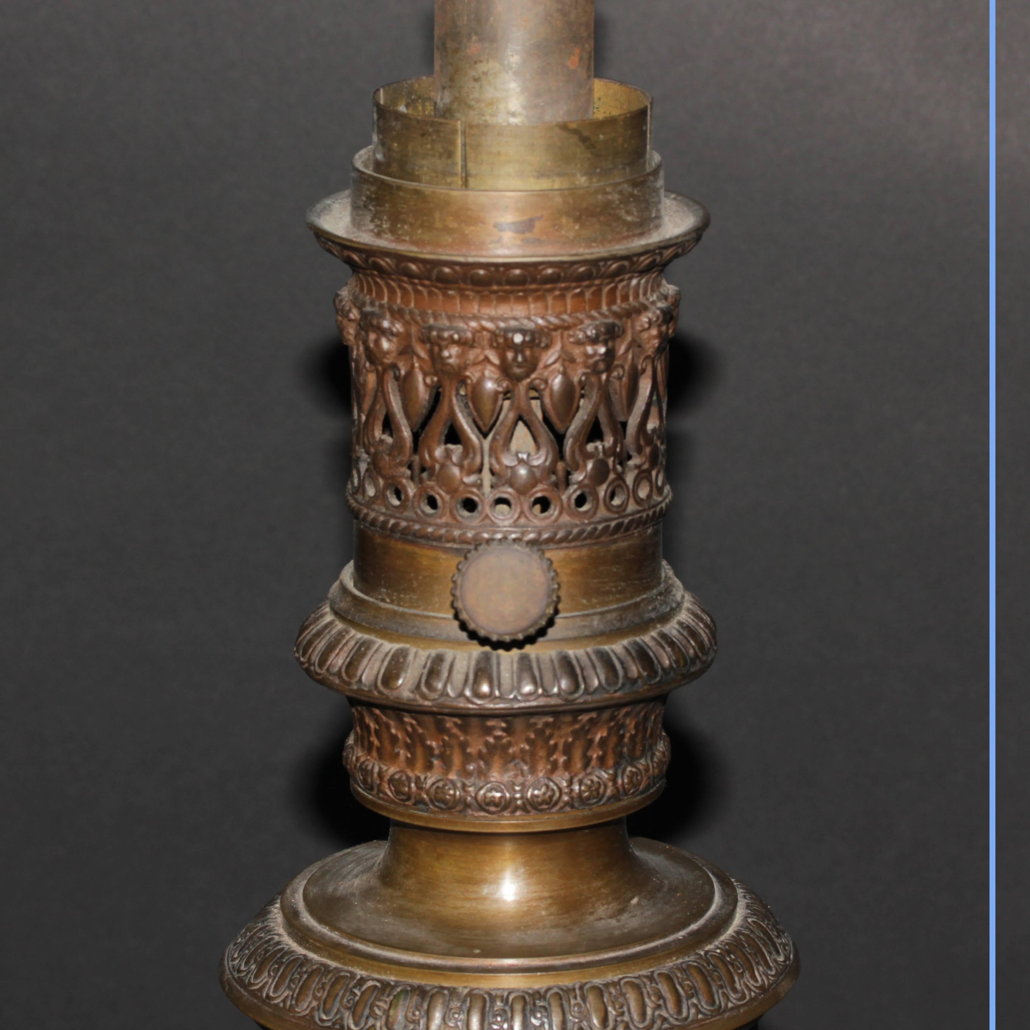 Fine Pair of Lamps by Ferdinand Levillain, 19th Century In Good Condition For Sale In Saint-Ouen, FR