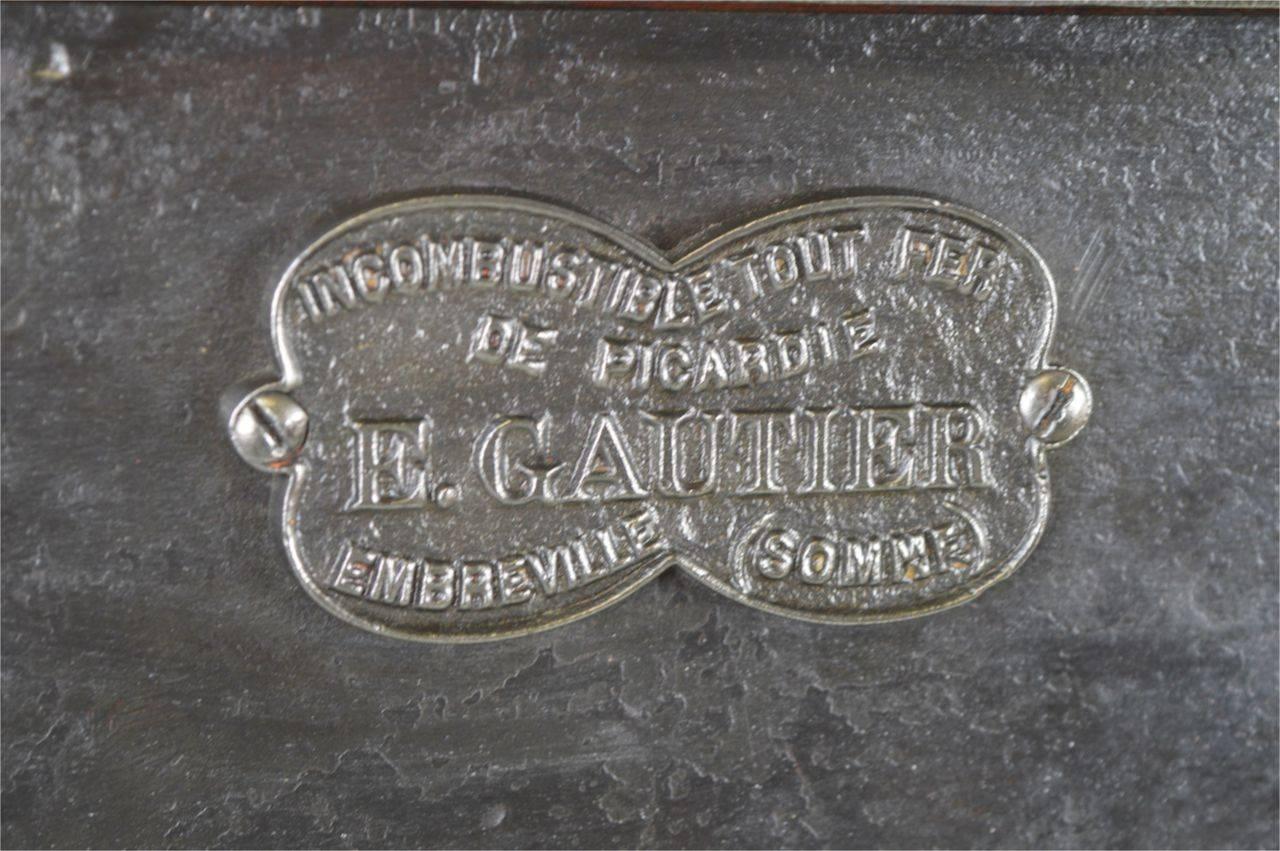 French Industrial Cast Iron Safe, circa 1920 1