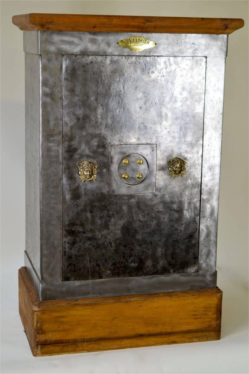 French Industrial Cast Iron Safe, circa 1930 2