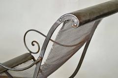 Rocking Chair Metal, French, circa 19th Century
