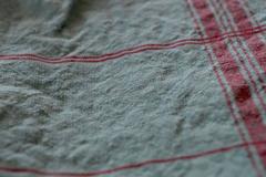 French Linen Kitchen Towels, 19th Century