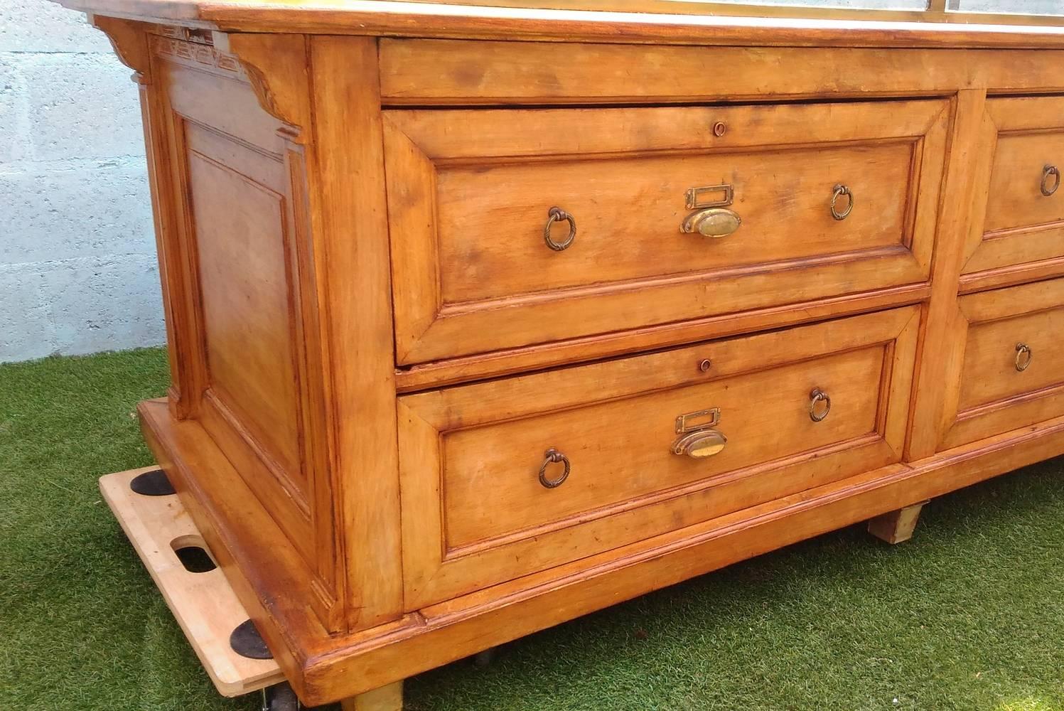 Wood Buffet Craft Furniture In Good Condition For Sale In Paris, FR