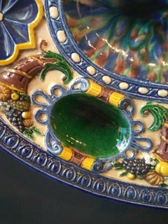Georges Pull, Medallion Charger with Horns of Plenty, circa 1870